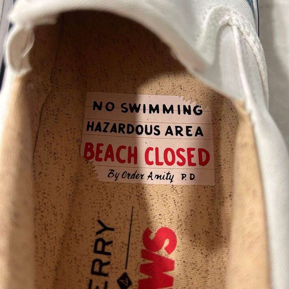 Sperry x JAWS Beach Closed Shark Slip-On Shoes Men's 7.5 Limited Edition - Picture 7 of 10